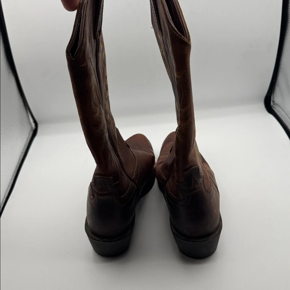 Justin 2551 Sorrel Apache Leather Cowboy Boot size 9 D 9D men’s boots justins